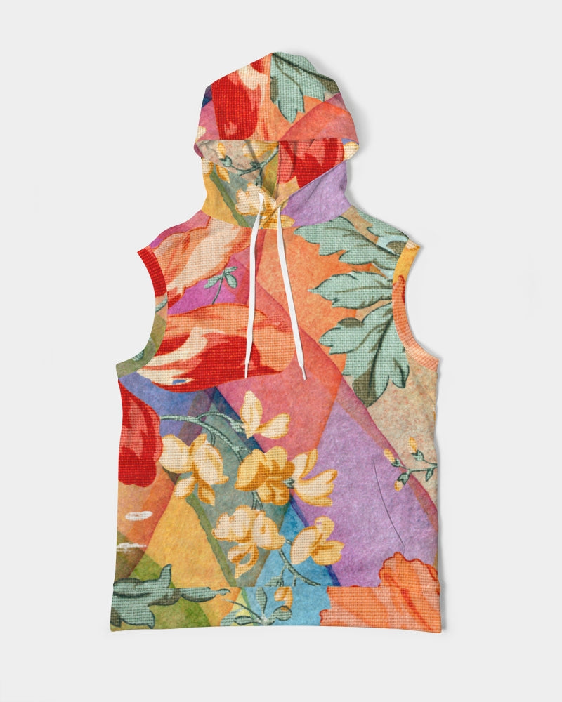 Harliquinn Tropics Men's Premium Heavyweight Sleeveless Hoodie